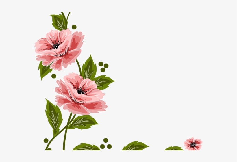Vintage Flower Clipart Flower Painting - Flower Png File Download, transparent png download