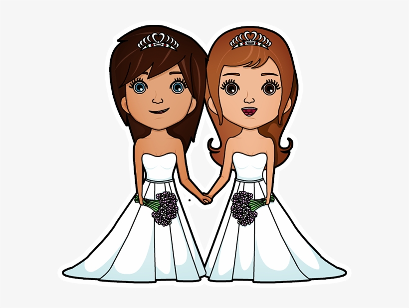 Gay Pride Emoji Stickers Messages Sticker-4 - Bride, transparent png download