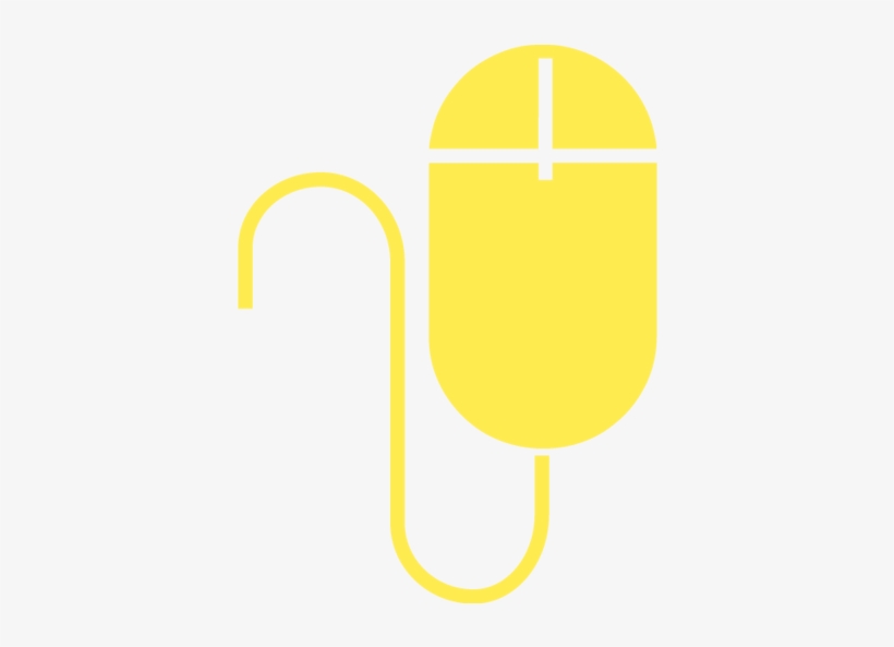 Black Computer Mouse - Illustration, transparent png download
