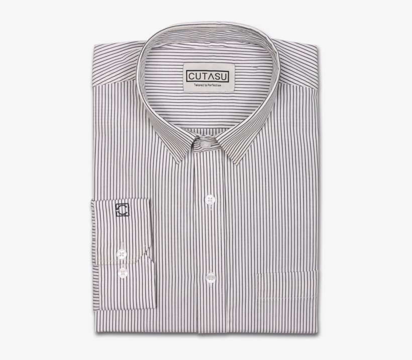 Black Pencil Stripes - Dress Shirt, transparent png download