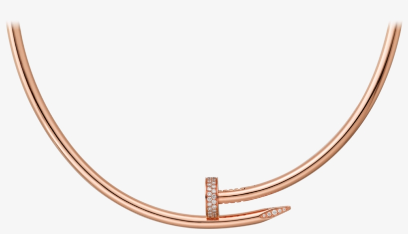 Juste Un Clou Necklacepink Gold, Diamonds - Juste Un Clou Choker Necklace, transparent png download