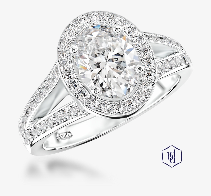 Saturn Oval Engagement Ring, - Pre-engagement Ring, transparent png download