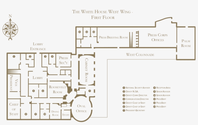 Free Png President Bunker White House Png Images Transparent - White House West Wing Floor, transparent png download