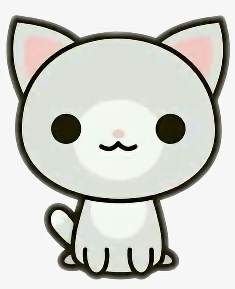 Cat Sticker - Kawaii Cat, transparent png download