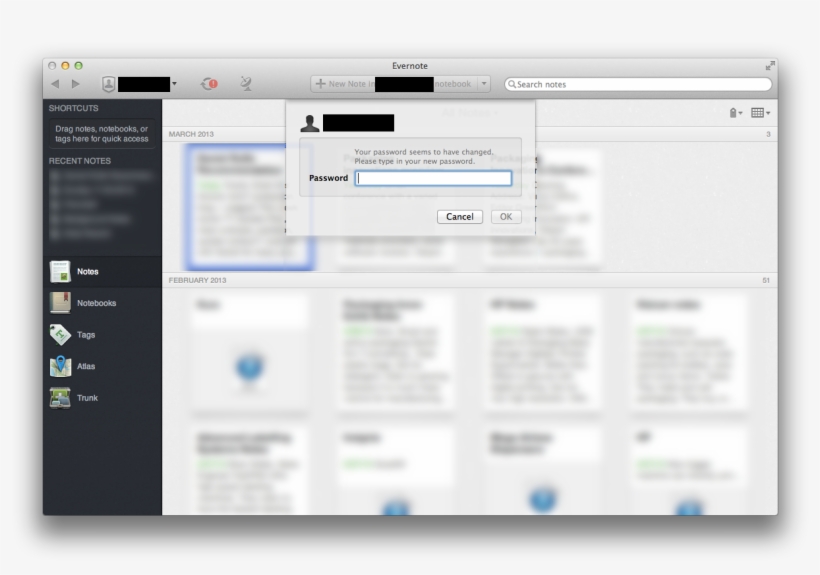 Content, Control And The Evernote System Wide Password - Evernote Osx, transparent png download