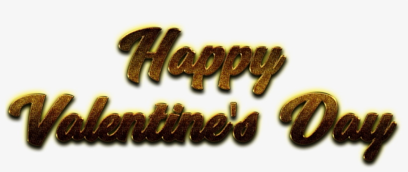 Happy Valentines Day Word Png Image - Emblem, transparent png download
