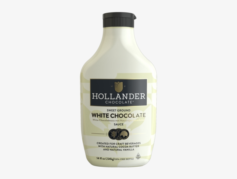 03 White Chocolate Front - Glass Bottle, transparent png download