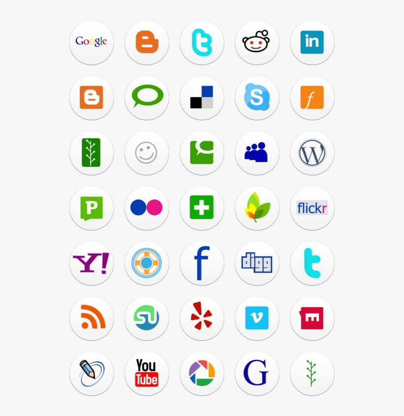 Search - Social Icons, transparent png download
