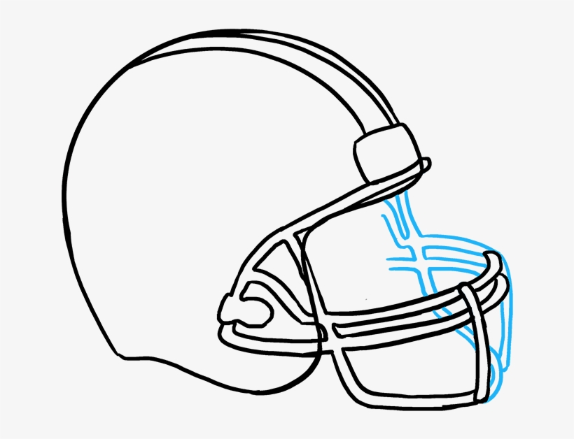 How To Draw Football Helmet - Football Helmets Drawing PNG Image ...