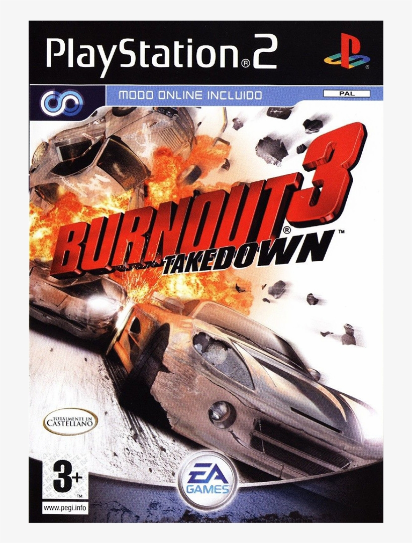 Burnout 3 Takedown - Burnout 3 Ps2, transparent png download