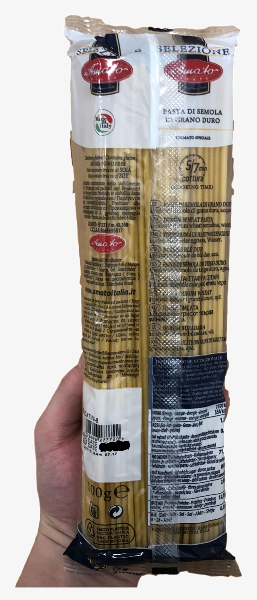 Amato Premium Pasta Gr 500 Bucatini - Fusilli, transparent png download