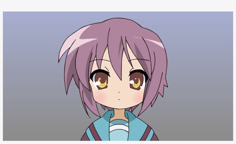 Yuki Nagato Lucky Star Crossover - Yuki Nagato Lucky Star, transparent png download