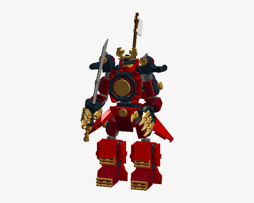 Samurai Micro Mech Front 3 - Robot, transparent png download