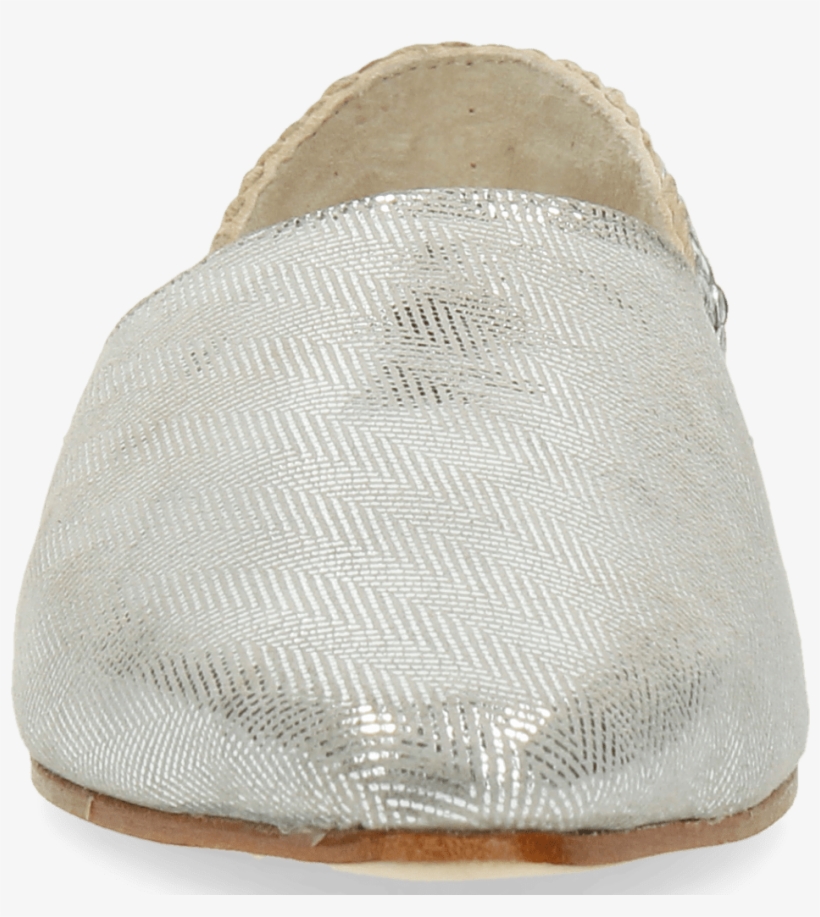 Ballet Pumps Joolie 8 Lisbon Plain Woven Silver - Slip-on Shoe, transparent png download