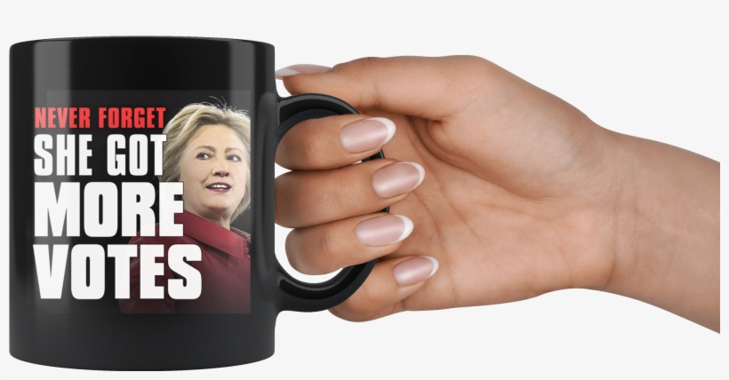She Got More Votes Black Coffee Mug - Happy New Year Llama, transparent png download