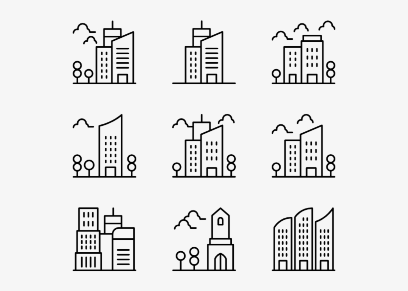 Banner Download Icons Free Town - Illustration, transparent png download