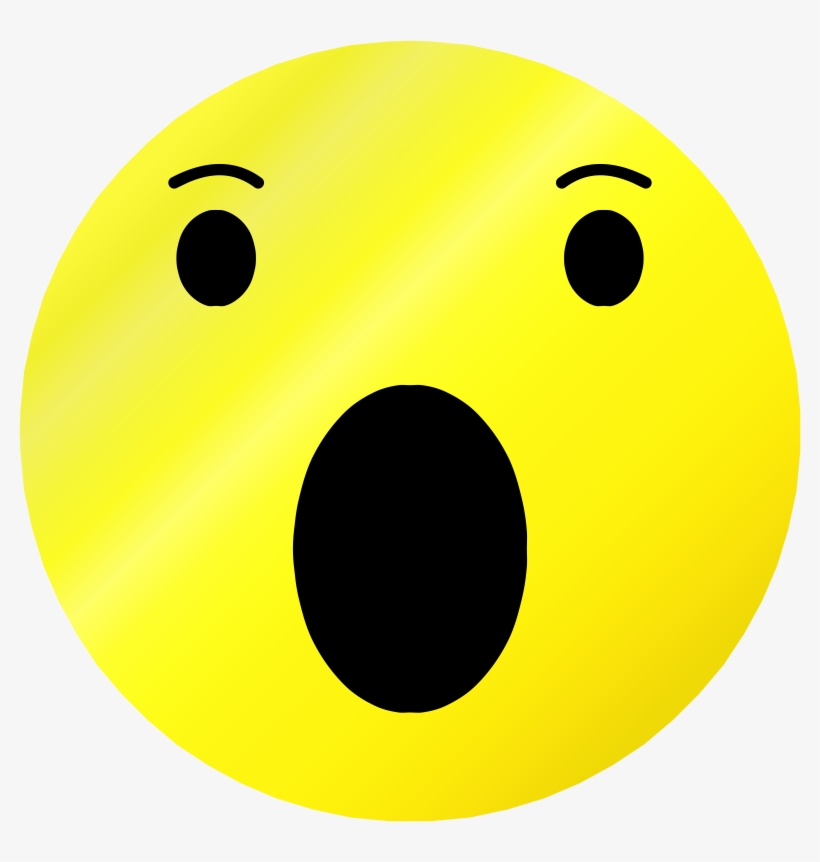 Surprised Emoticon - Circle, transparent png download