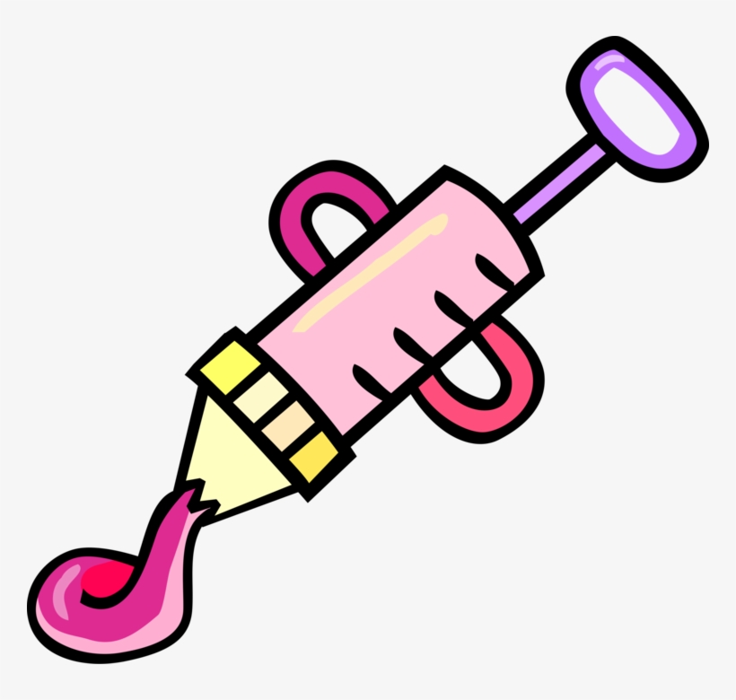 Vector Illustration Of Cake Frosting And Decorating - Vector Graphics, transparent png download