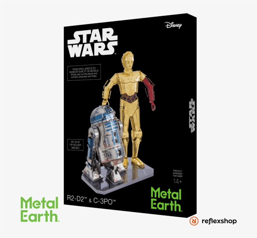 C3po R2d2 Metal Earth, transparent png download
