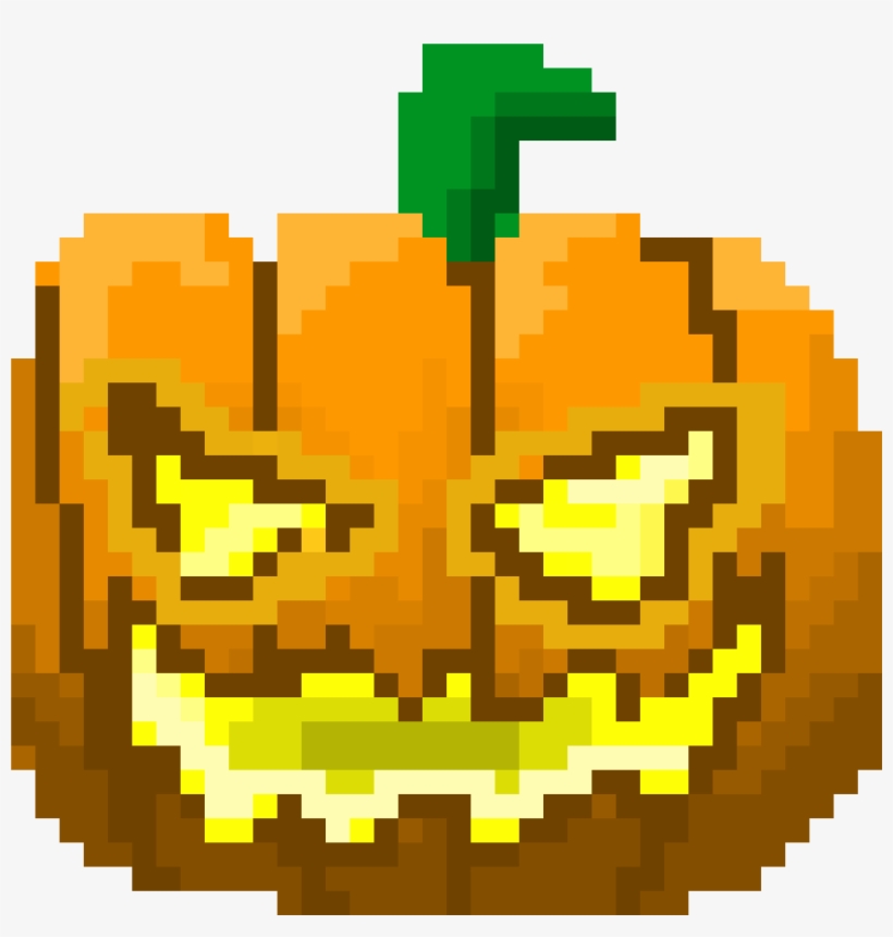 Jack O Lantern - Jack O Lantern Pixel Art, transparent png download
