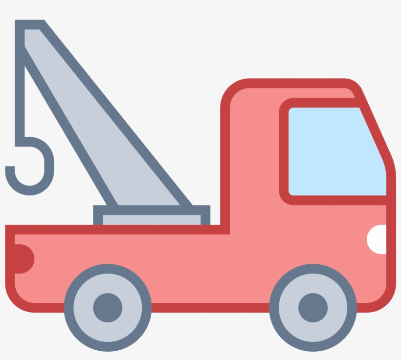 Tow Truck Icon - Red Tow Truck Icon, transparent png download