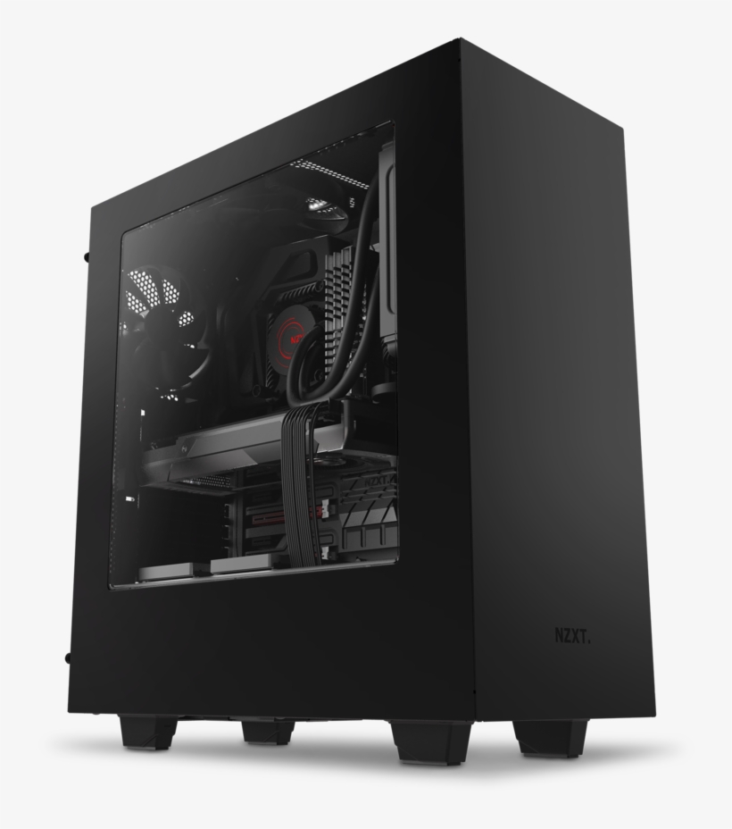 One Of Newegg's Most Popular Budget Cases Is Cheaper - Nzxt S340 Black, transparent png download
