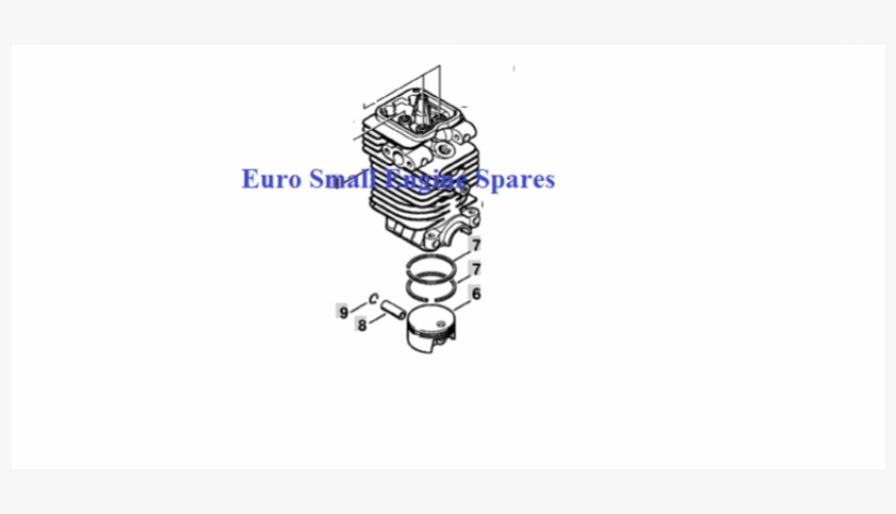 3/7 Days Genuine Stihl Sp Fs Km Fc Hl Cylinder & Piston - Illustration, transparent png download