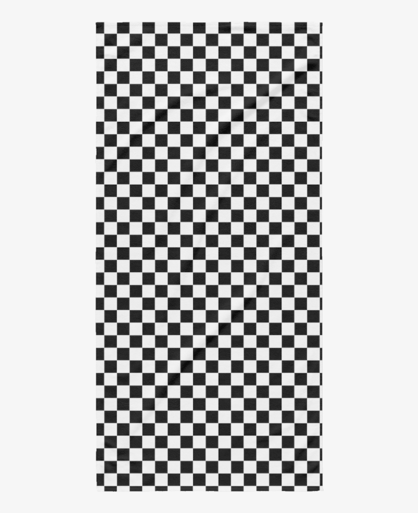 Optical Illusion Beach Towel - Chef Apron Black And White Checks, transparent png download
