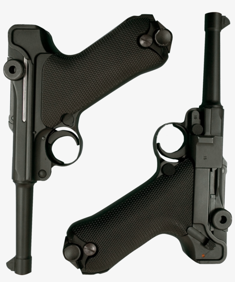 Black Hand Pistol - Firearm, transparent png download