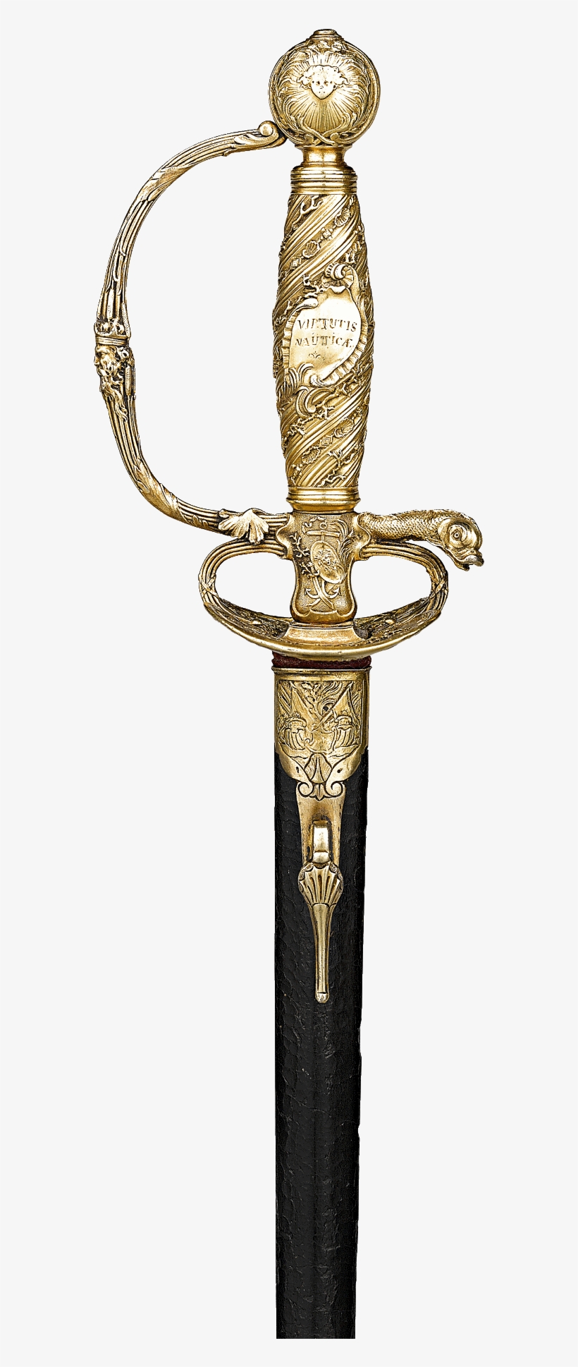 Louis Xv Royal Presentation Sword - Sabre, transparent png download
