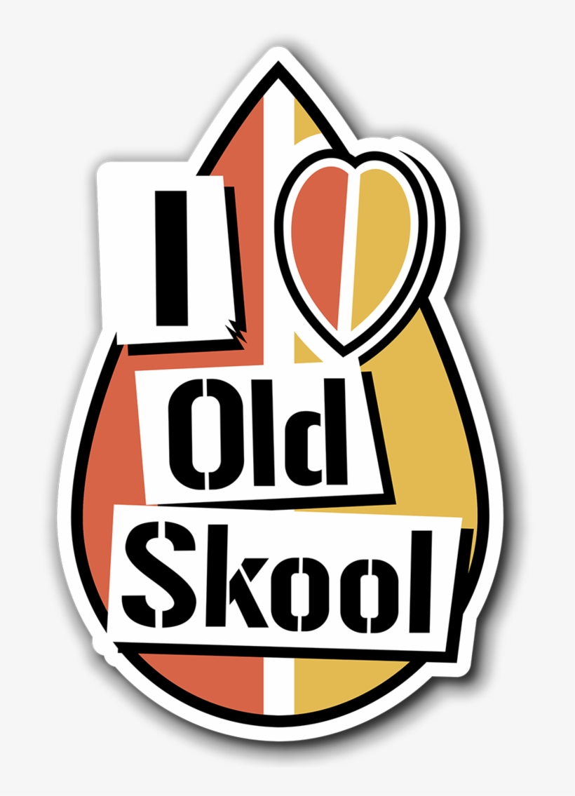 Jdm Sticker I Love Old School [xracing] - Skrillex Stencil, transparent png download