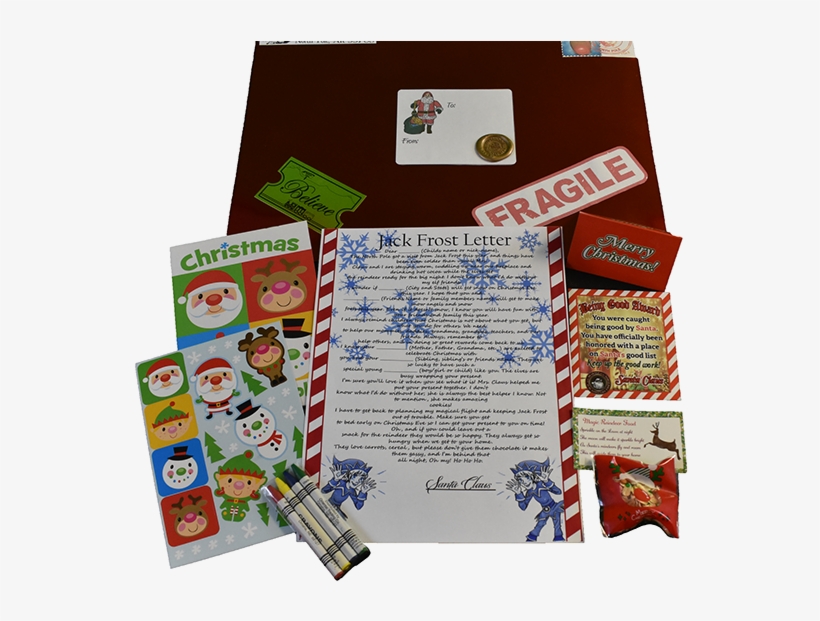 A Fun And Cheery Letter From Santa And Jack Frost - Brochure, transparent png download