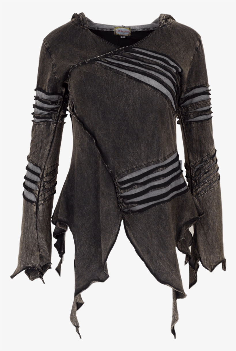 Pixie Hooded Gothic Top - Sweater, transparent png download