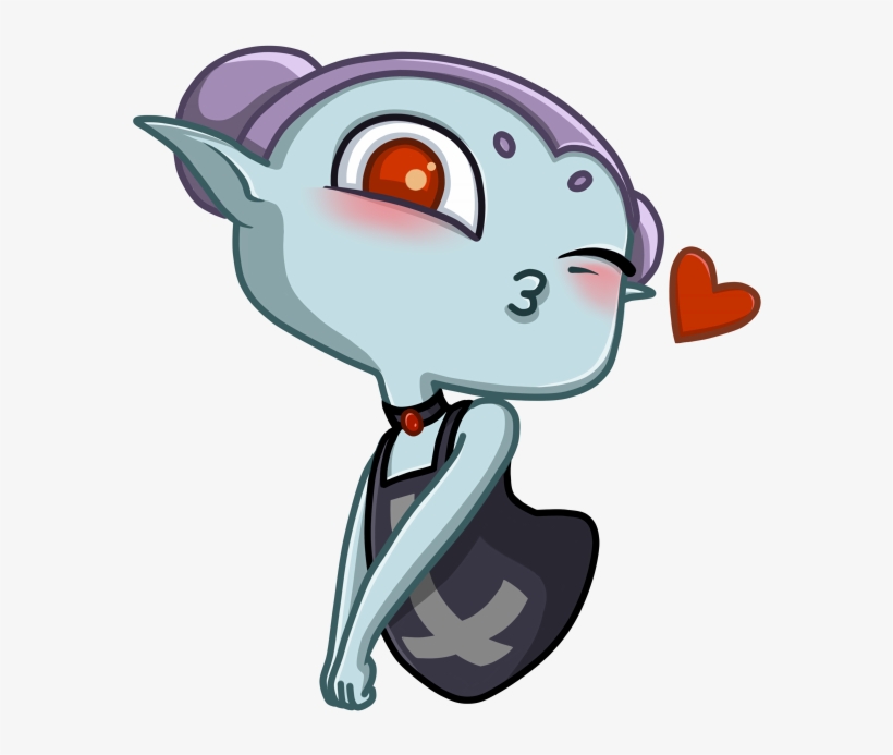 Nosferatu Girl Messages Sticker-0 - Cartoon, transparent png download