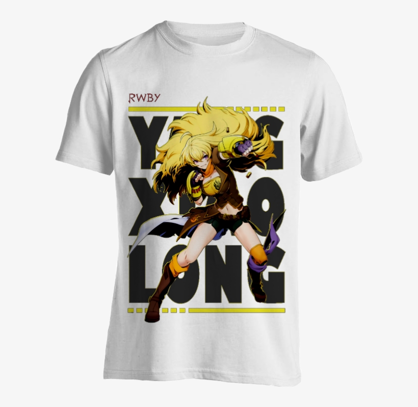 Kaos Anime Rwby Yang Xiao Long 04 Namako Tee Frameless - Biru Turkis, transparent png download