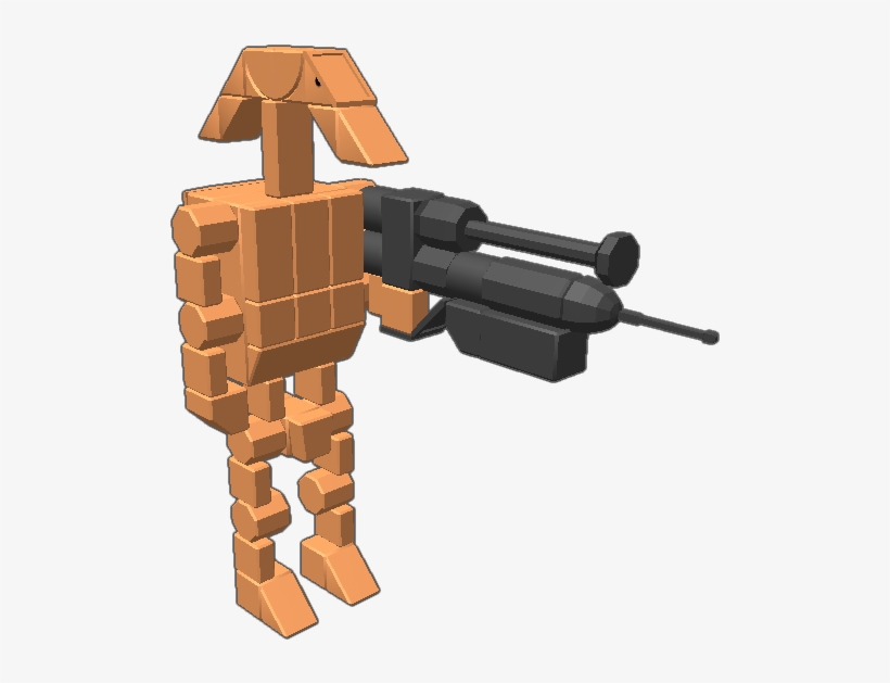Big Blockster The Standard Battle Droid Used In Overwhelming Firearm Png Image Transparent Png Free Download On Seekpng
