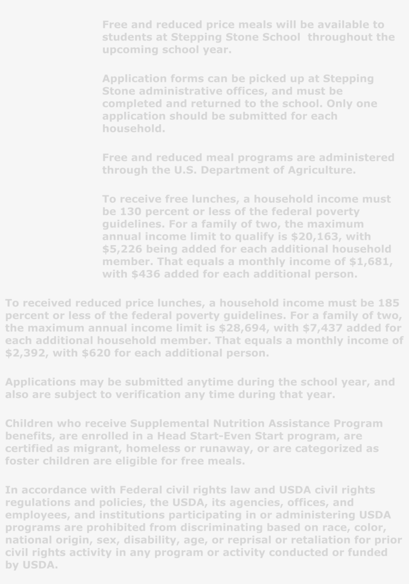 Free And Reduced Price Meals Will Be Available To Students - Christian Anarchy, transparent png download