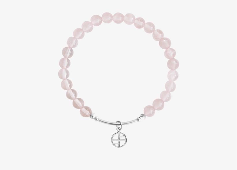 Rose Quartz Charm Bracelet - Bracelet, transparent png download