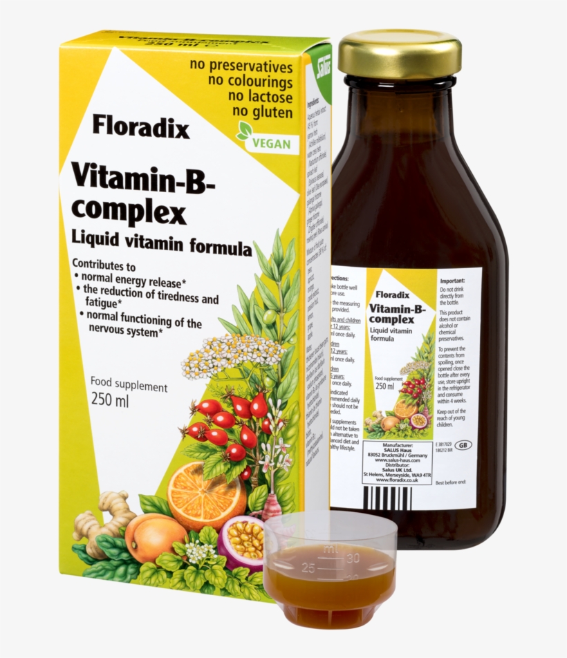 Vitamin B Complex, Liquid Vitamin Formula - Floradix Vitamin B Complex, transparent png download