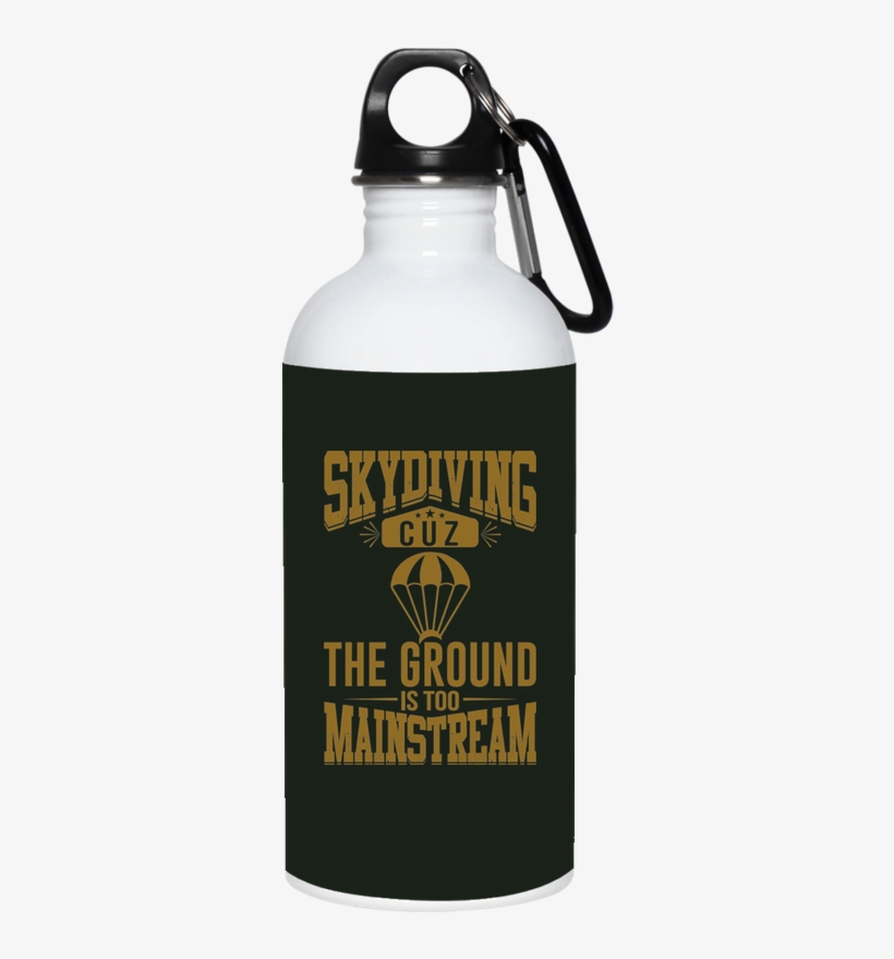 "skydiving" Stainless Water Bottle - Water Bottle, transparent png download