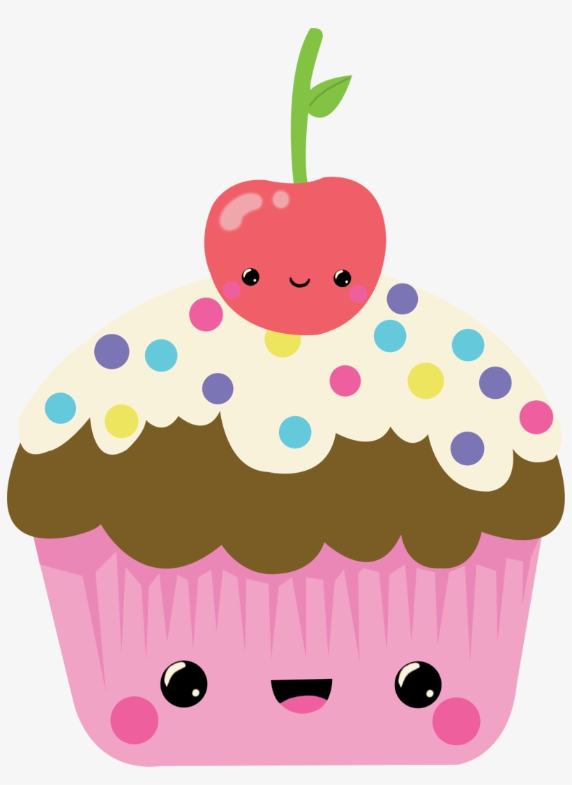 Ca0010f-cupcake 1,574×2,082 Pixels - Cupcake Kawaii, transparent png download