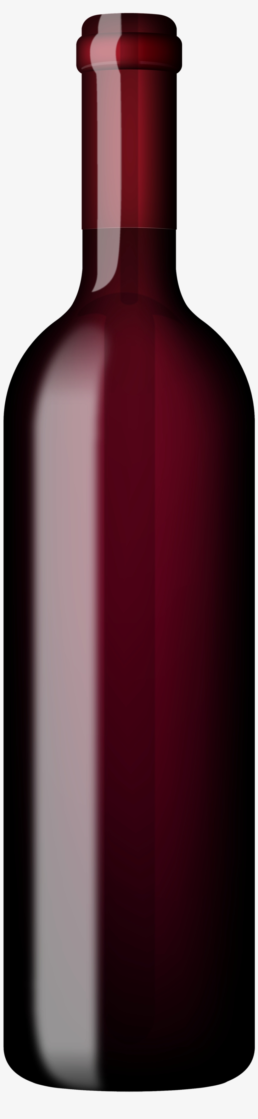 Red Bottle Of Wine Png Clipart - Bottle, transparent png download
