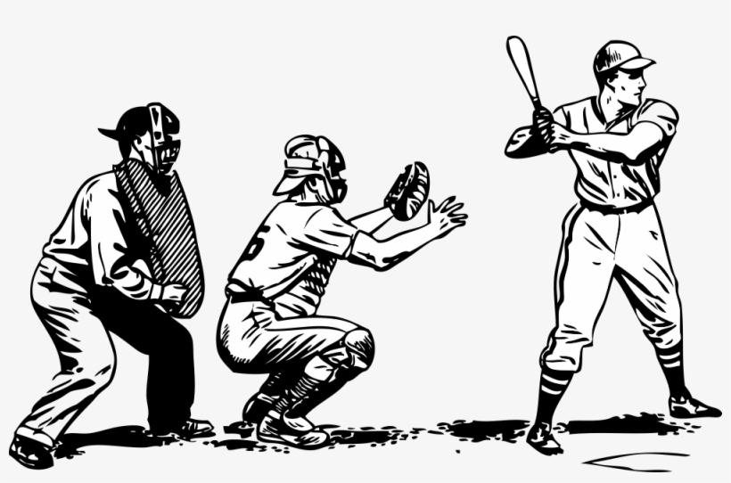 Clip Art Free Download Pictures Of Players - Clip Art Of Baseball, transparent png download