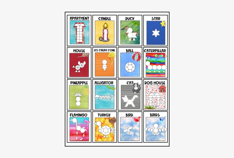 Pattern Block Mats - Watercolor Painting, transparent png download