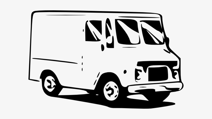 Free Vector Small Truck Usps Postal Service Clip Art - Food Truck Clip Art, transparent png download