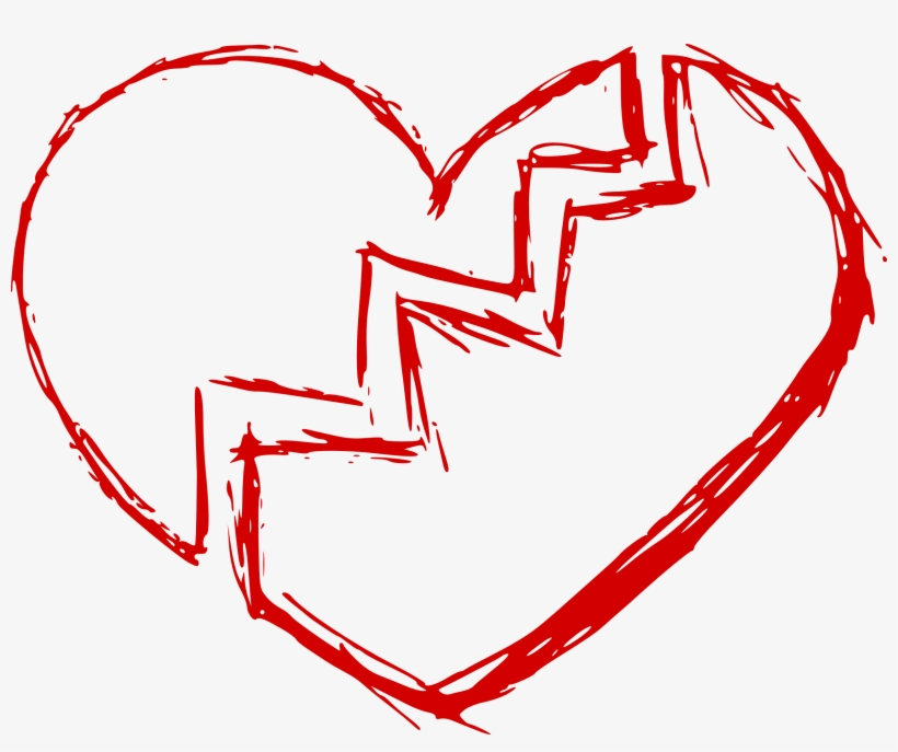 Free Download - Broken Heart Png, transparent png download