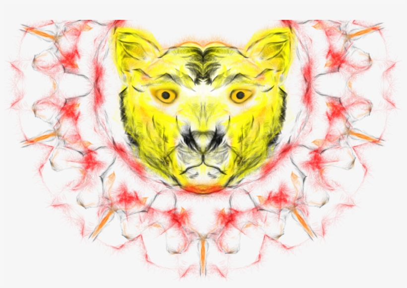 Mandala Tiger - Illustration, transparent png download