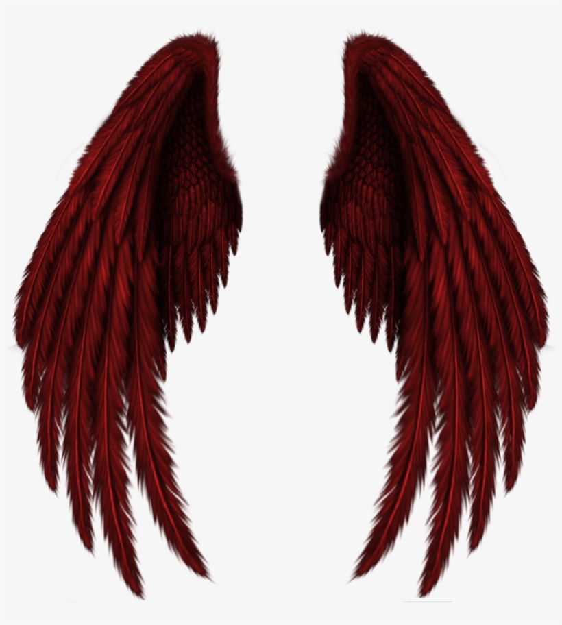 Transparent Red Wings Png Clipart Picture - Angel Black Wings Png, transparent png download