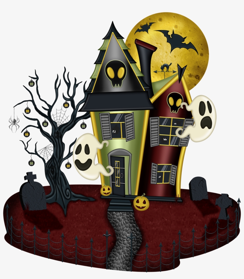 Halloween House Png, transparent png download