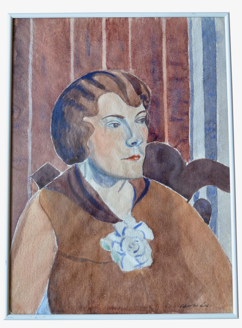 Watercolor Portrait Of A Woman - Gentleman, transparent png download